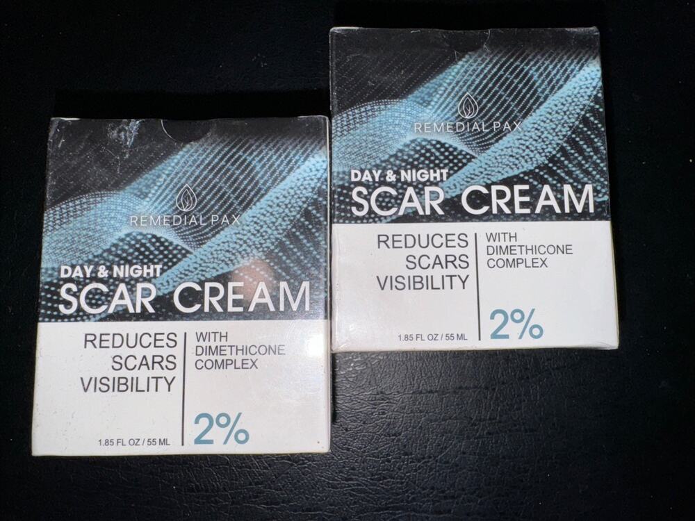 2 Scar Cream Remedial Pax Day & Night Reduces Scars Visibility Exp 8/26